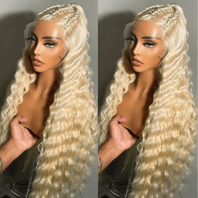 SZC 200 Density 613 Blonde 13x4 HD Lace Front Body Wave Human Hair Wig - Image 5