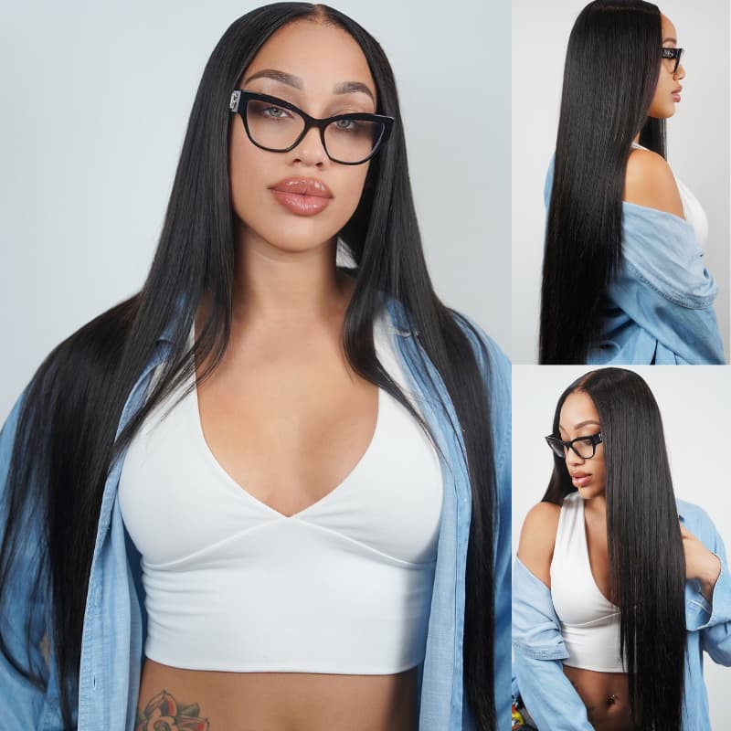 SZC Straight Body Water Wave Deep Burmese Curly 13x4 Lace Front Human Hair Wigs - Image 3