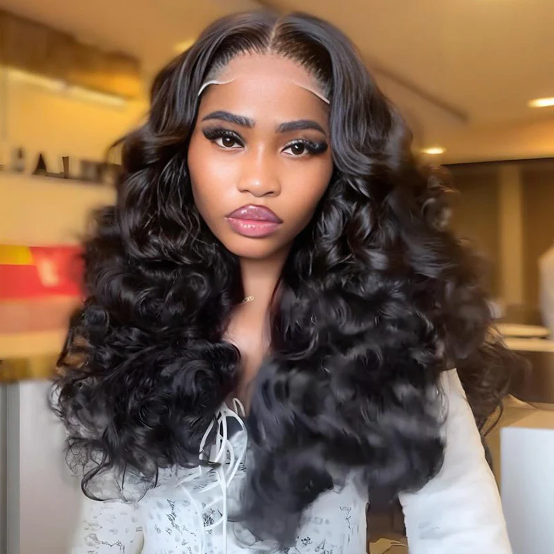 SZC Voluminous Bouncy Loose Curls 13x4 Lace Front Human Hair Wig 250 300 Density - Image 6